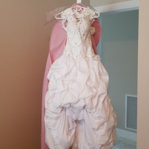 One of a kind wedding dress.